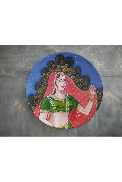 Wooden Wall Decor Plate - Multicolor Wooden Wall Decor Plate - Multicolor